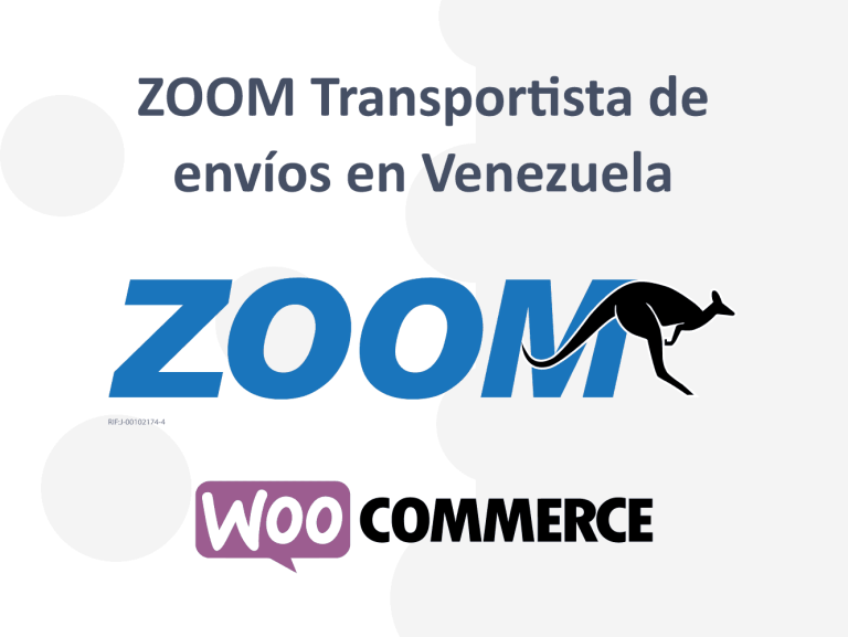 Zoom Envíos Venezuela para Plugin WooCommerce Wordpress