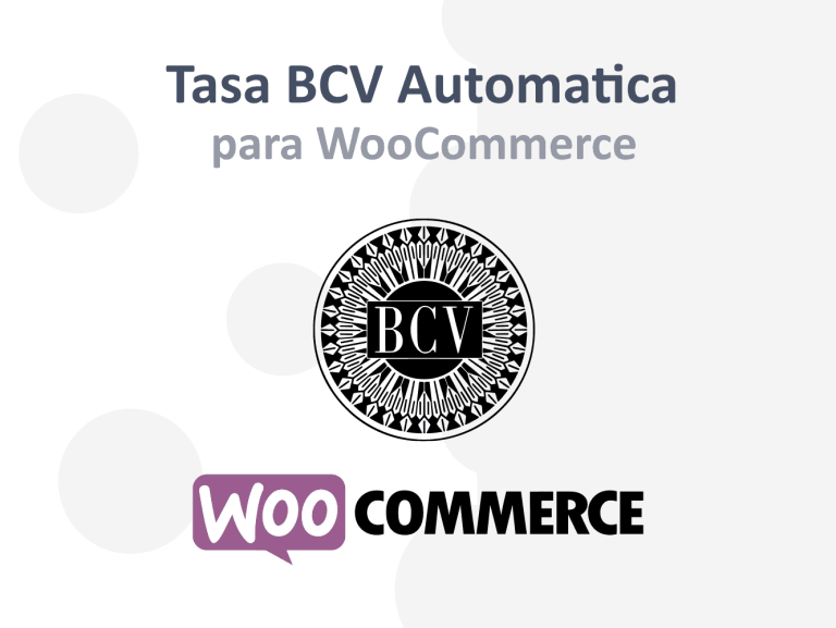 Tasa BCV automática Plugin para Wordpress WooCommerce - CURCY / WOOCS / FOX