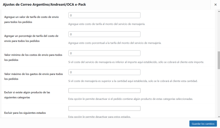 OCA E-Pak para Plugin WooCommerce Wordpress – Cotización, Generación de Guías y Rastreo