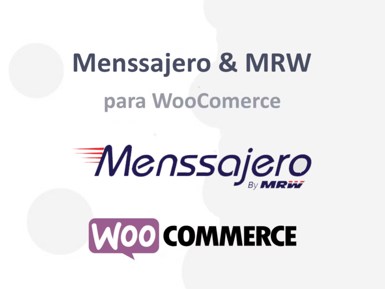 Menssajero & MRW Venezuela para WooCommerce